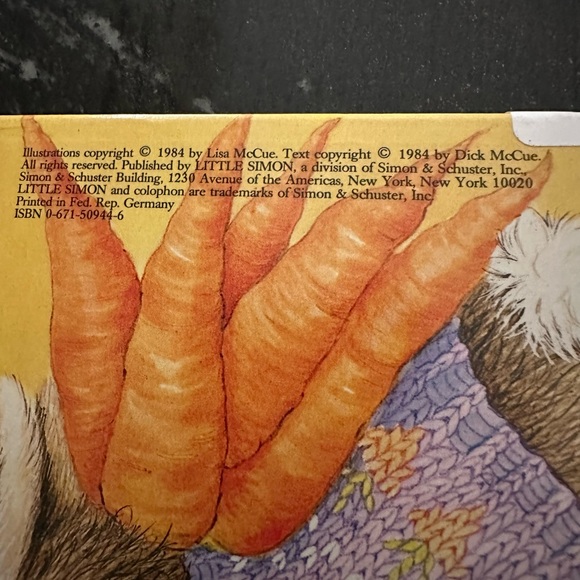 Vintage Bunny’s Numbers Board book 1984 - Picture 3 of 4